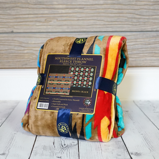REVERSIBLE FLANNEL/FLEECE BLANKET