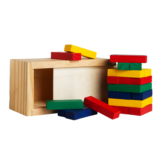 WOODEN TOWER BLOCK PUZZLE