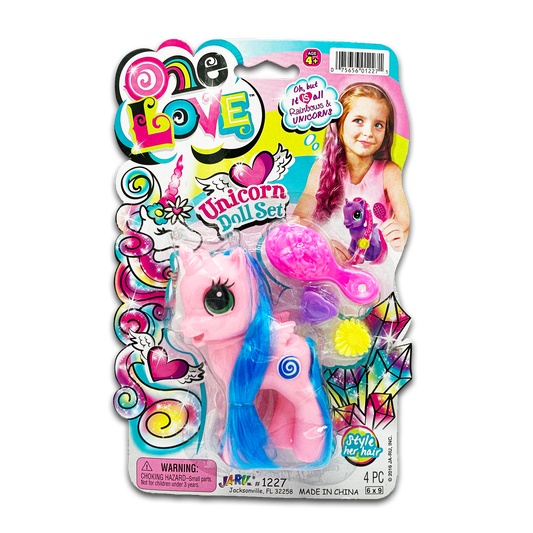 ONE LOVE UNICORN DOLL SET