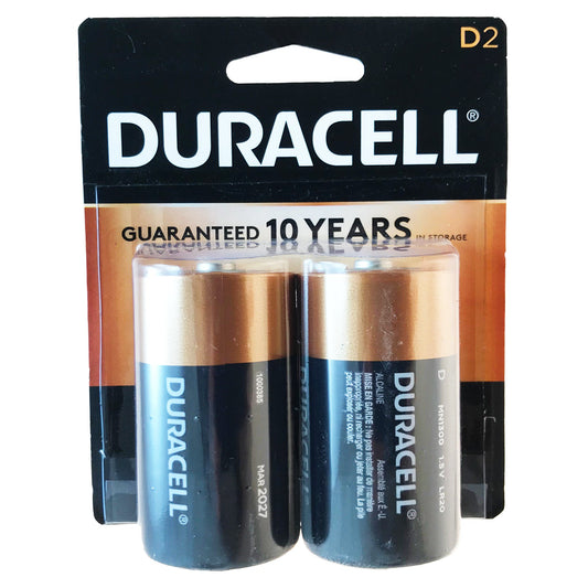D DURACELL COPPERTOP ALKALINE BATTERIES
