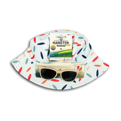 2PC KIDS BUCKET HAT & SUNGLASSES SET