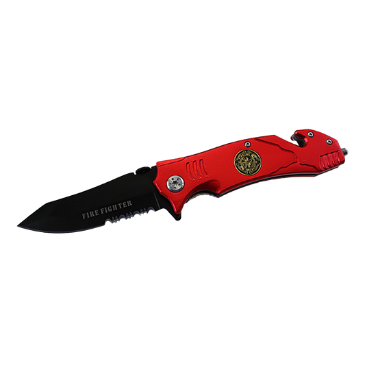 8" FIREFIGHTER FOLDING KNIFE
