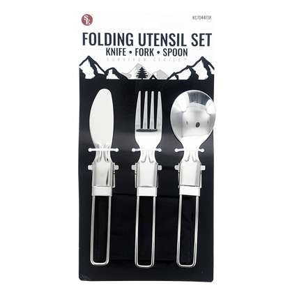 3PC FOLDING UTENSILS SET