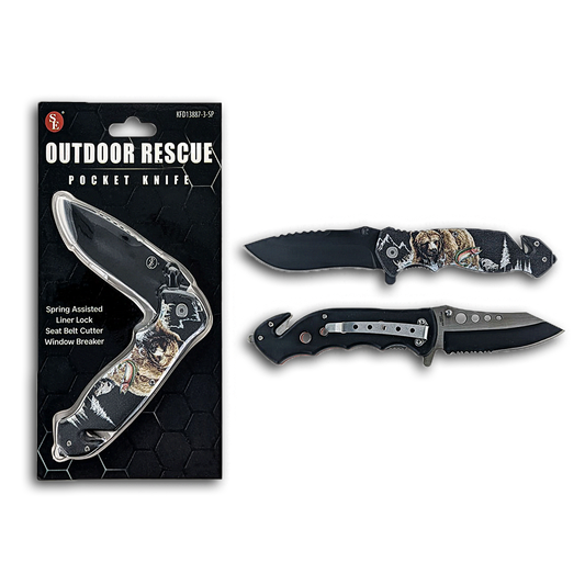 OUTDOOR RESCUE POCKET KNIFE