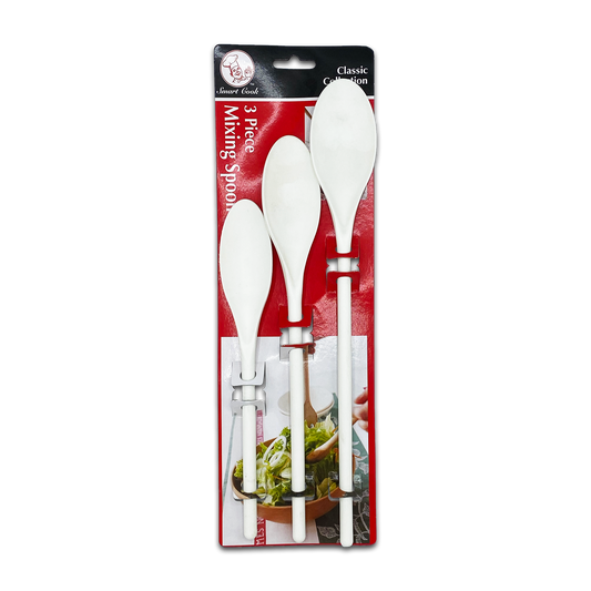 3PC PLASTIC MIXING SPOON SET