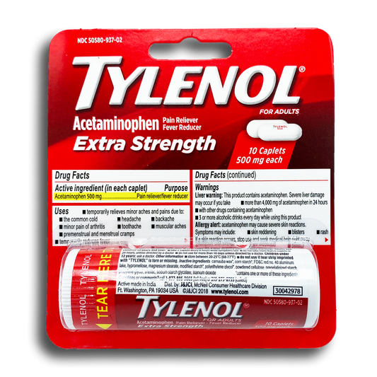 TYLENOL EXTRA STENGTH VIAL