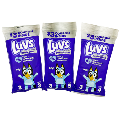 3PK LUVS DIAPERS